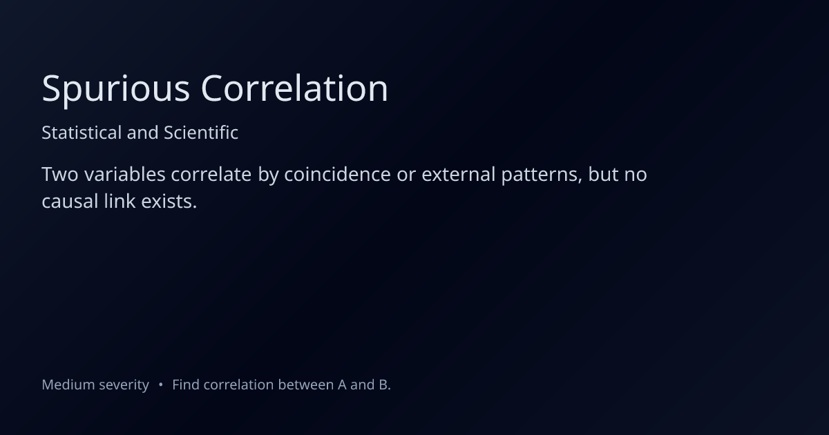 Spurious Correlation Fallacy: Definition, Examples & How to Fix It